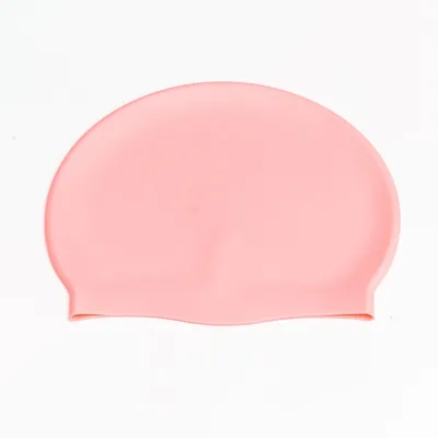 Custom Logo Printed Pure Color Swimming Hat Comfortable Non-Slip Silicone Swimming Cap for Professional Swimmers Training