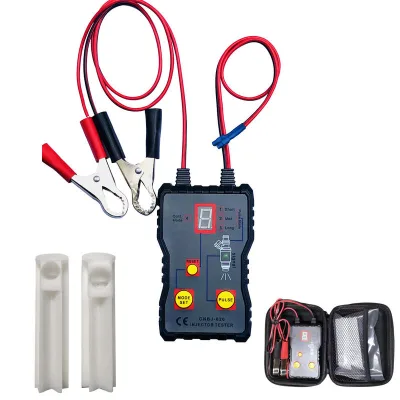 Automotive Fuel Injector Tester Portable Car Injector Pulse Tester 12V Vehicle Fuel Injector Leakage Blockage Diagnostic Tool