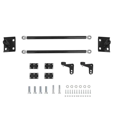 Black Truck Traction Bars for Chevy Silverado/GMC Sierra 1500 1988-2024