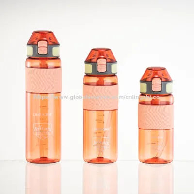 Plastic Covered Function Personalized Plastic Water Bottle With Nozzle 600ml