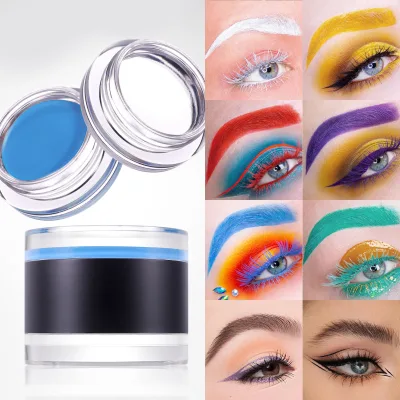 8 Colors Long Lasting Eyebrow Dye Waterproof Eyebrow Wax 2-in-1 Cream Mineral Ingredients Eyebrow Cream Private Label Makeup