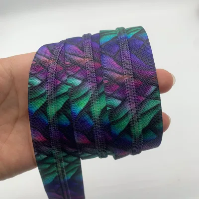 Multi-Color Colorful Tape Nylon Teeth Zipper New Design #5 Nylon Zipper Tape for Sew Bags