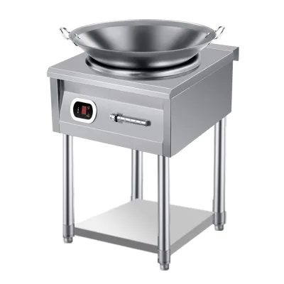 8000W High-Power Commercial Electric Cooktop Desktop/Standing Dual Use Induction Cooker for School Canteen