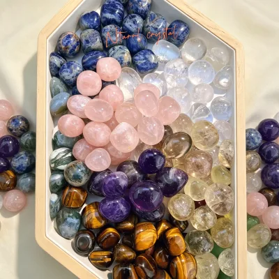 Wholesale Bulk Natural Polished Crystal Tumbled Stone Mixed Gemstone Healing Decor Halloween Gift Halloween Decoration