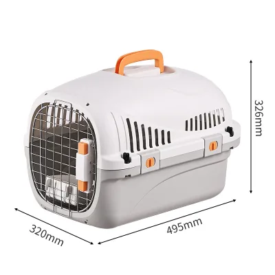 New Portable Durable Waterproof Pet Airline Box for Cats & Dogs Foldable Car Travel Checked Bag High Quality Plastic Material