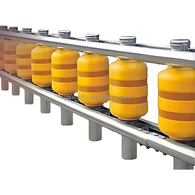 Energy-Absorbing Roller Barrier Highway Safety and Bridge Protection Vehicle Crash Made of Durable Plastic Metal Aluminium