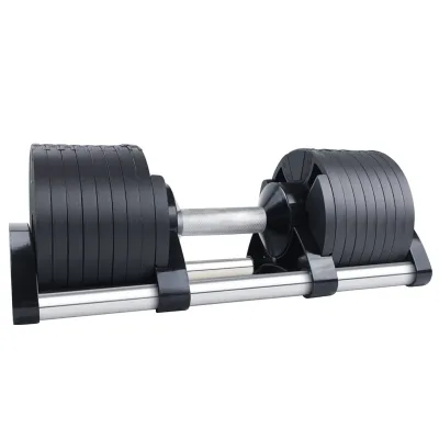 Hot Selling High Quality 44lb-100lb Adjustable Steel Dumbbell Set Cast Equipment Weight Plate Strength Training Tool