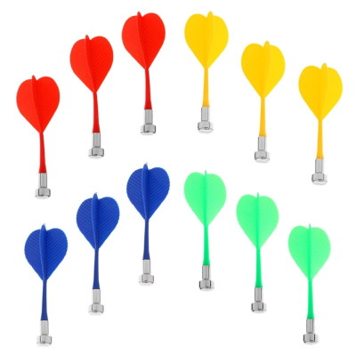 Indoor Family Game Colorful Plastic Dart Wing Magnetic Darts for Two-Sided Magnetic Board Target Game