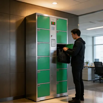 Intelligent Assembled Luggage Cabinet Customized Electronic Cabinet Touch Screen Optional Package Delivery Locker Portable Metal