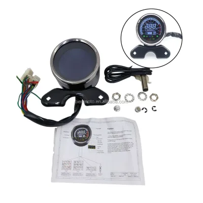 Speedometer Digital Odometer Electric Instrument Motorcycle Meter Tachodometer Multifunctional Indicator LCD Meter