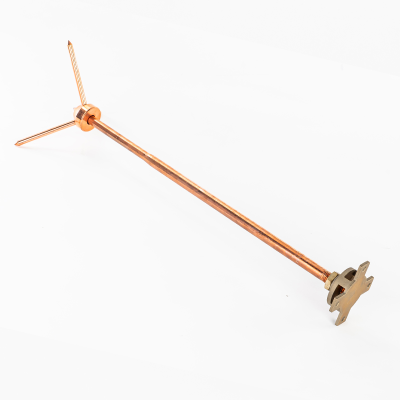 High Voltage Pure Copper Lightning Rod Lightning Arrester Brass Air Terminal Effective Lightning Earthing Connector