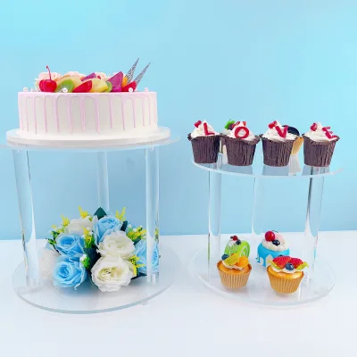 Modern Clear Acrylic Cake Table Cake Stand for Wedding Dessert Display Birthday Party Events and Banquet Service