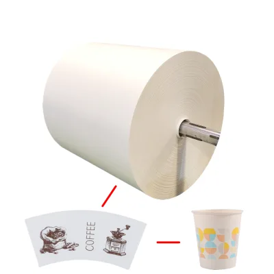 Manufacturers Price Per Ton White Cupstock Jumbo Base Paper Cup Roll for Paper Cups Bowl PackagingKraft Paper Jumbo Rolls