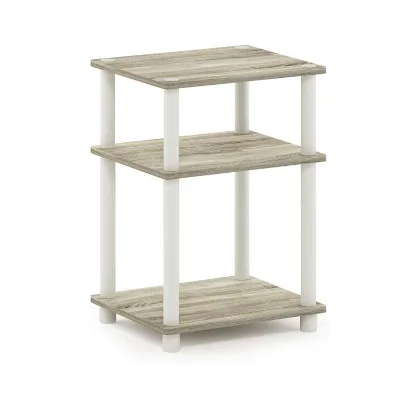 Best Selling 3 Tier End Table 1 Pack Sonoma Oak White Coffee Table Fish tank