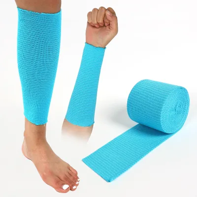 Wrists Ankles Knees Thighs-Individually Packaged Medical Grade Class I Blue Elastic Tubular Compression Bandage