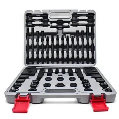 58 Pcs Pro-Series 7/16 Inch T-Slot Hold Down Clamp Clamping Kit Replacement for Bridgeport Mill Set up Set (3/8-16)