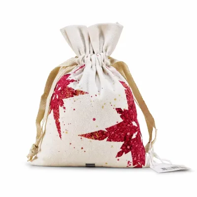 Quilted Waxed Denim Canvas Drawstring Pouch Cosmetic Makeup Soft Dust Toiletry Travel Cotton Set Mini Lightweight Case