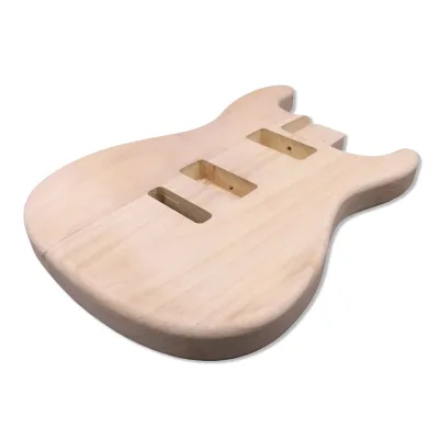 Wholesale Good Quality Unpainted Paulownia Wood Electric Guitar Body