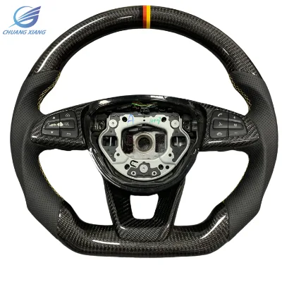 Car Steering Wheel Carbon Fiber for Mercedes Benz W205 C300 C200 C180 W204 W211 W213 W205 W447 E63 Car Steering Wheel