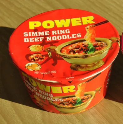 Fast Food Dry Instant Quick Cooking Paper Bowl Noodle with Spicy