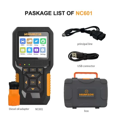 For NC601 OBD2 Engine Diagnostic Scanner, Clear Check Engine Light, Multi-Function Code Reader, Pre-Inspection for Annual Test