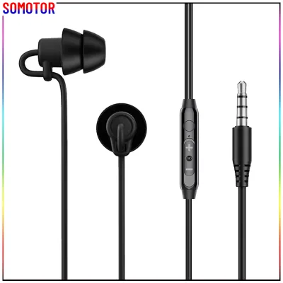 Sleep-Specific Noise-Canceling Wired Silicone Sleep Earbuds with 3.5mm In-ear Sleeping Earphone