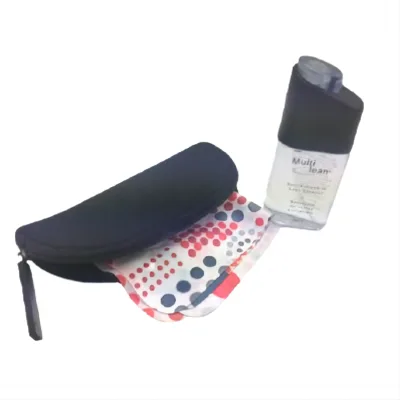 Premium Quality 30ml Cloth Cleaning Liquid Spray Neoprene Bag Set Custom Own Design Eco-Friendly Eyeglasses Care Low MOQ