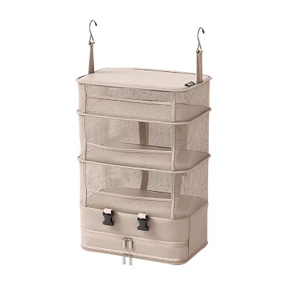 Multi-functional Korean Style Oxford Material Travel Foldable Multilayer Clothing Storage and Hanging Bags