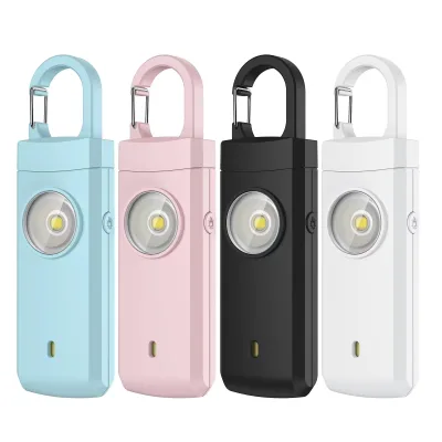 Super Bright LED Torch Emergency Personal Security Alert Self-Defense Protection Keychain Personal Alarm