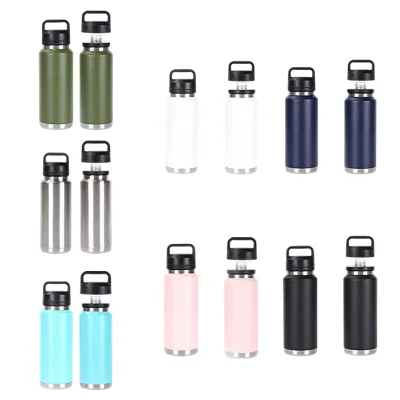 18oz 26oz 36oz 64oz Top Seller Wide Mouth Water Bottle Sports Outdoor Water Bottles with Chug Lid