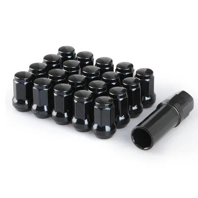 AUSO 20PCS M12*1.5/M12*1.25 Length 32MM Iron Heptagonal Wheel Rays Lock Lug Nuts for Honda Ford