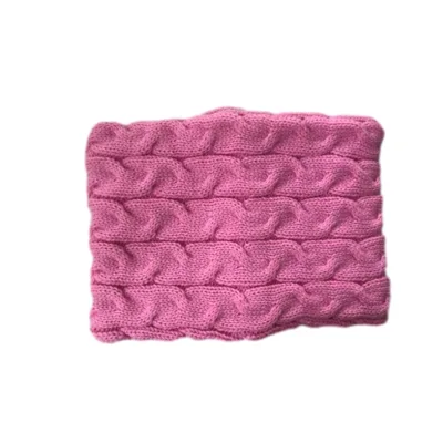 New Design Knitted Acrylic Custom Jacquard Logo Scarves Solid Color Ski Warm Unisex Scarf