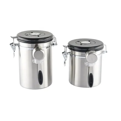 Professional New Storage Airscape Vacuum Canisters  Airtight Kitchen Coffee Canister With Lid
