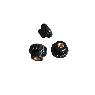 Straight Knurled Thumb Knob Bakelite Black Brass Threaded Cylindrical Adjustable Industrial Mechanical Manufacturer