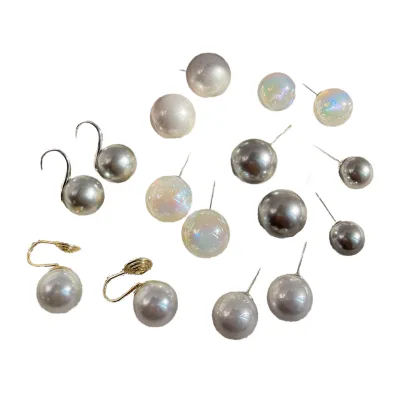 Hot Selling Stainless Steel 18K Real Gold Plated Pearl Stud Earrings for Women
