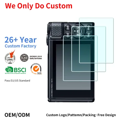 OEM Screen Protector for Video Camera Custom Small Size Screen AR HD Clear Tempered Glass Camera Protective Film Guard Anti Drop