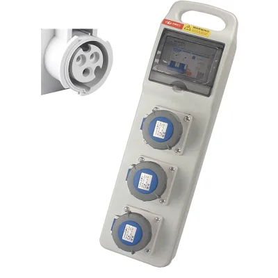 ABS Waterproof Socket Box IP67 Junction Box Customize Portable Combined Socket Distribution Box