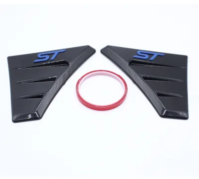 For FORD FOCUS MK 2 ST Style WING VENTS ABS - PLASTIC FORD /BLUE LOGO/ VA567