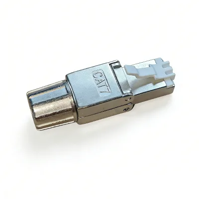 FTP Shielded Tool-Free Zinc Alloy CAT7 Modular Plug