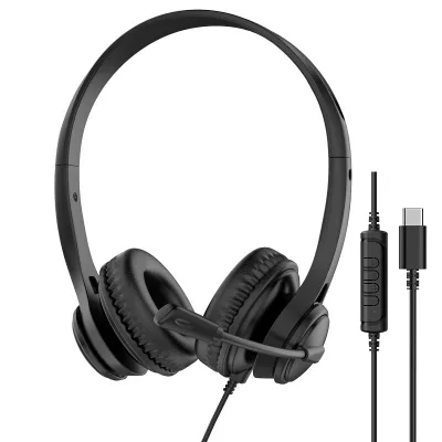 Hot Selling Head Mounted Wired TYPE-C USB-C Connection Earphones Over Ear Headset Headphones