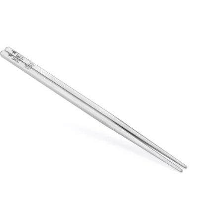 OEM Ultralight Prue Titanium Customized Chopsticks Portable Camping Titanium Hollow Square Chopsticks Outdoor Tableware