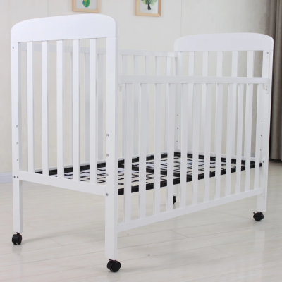 Baby Crib With Movable Guardrail