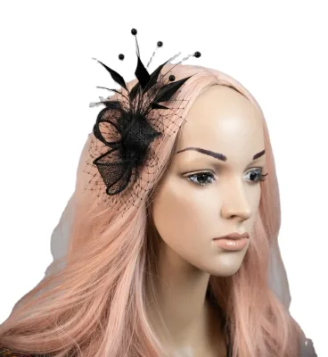 Fashion Party Feather Custom Headbands Beauty Fascinators Daily Hair Wear Headgear for Women