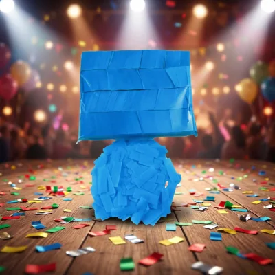 Blue Colors Confetti Wedding Baby Shower Rectangle Magic FX SF Fire Resistant Confetti 55 X 17 mm 17g Bulk Tissue Paper