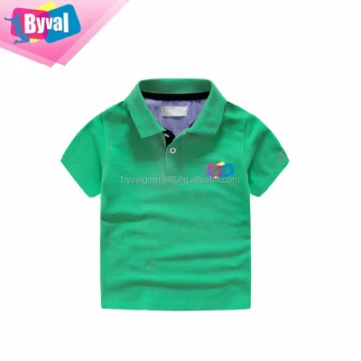 100% Cotton Boy's Kids Polo Shirts Customizable Summer Casual Uniforms Plain Style Clothing From Chinese Factories