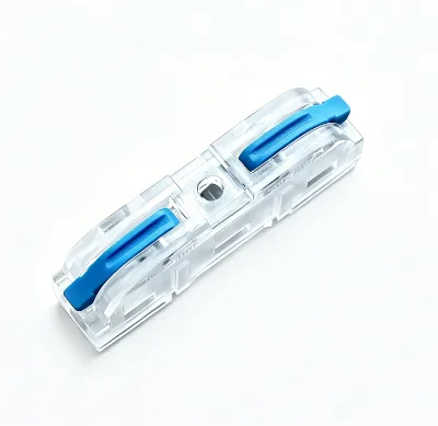 Enyoo LT-211 Transparent Inline Copper Wire Connector 600V 32A Quick Splice Terminal Block for >30 AWG 0.2-4.0mm Wires