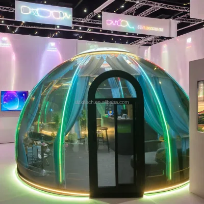 Quality Eco-Waterproof Aluminum Frame Prefabricated Dome House Modern Design Style for Outdoor Hotel Use Made of PC Material