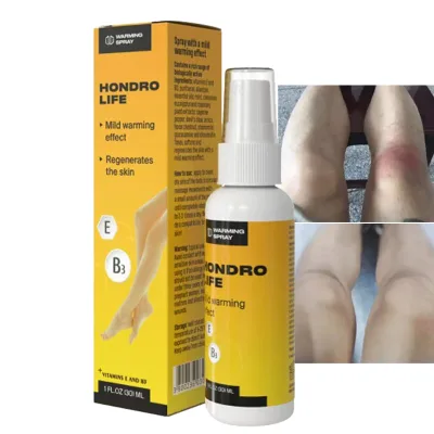 Natural Herbal Warming Spray 30mL Aqua Propylene Glycol Formula Soothe Muscle Tension Pain Relief Shoulder Comfort