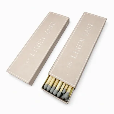 Minimalist Luxury Pull Drawer Custom Match Box Custom Logo Long Decorative Matches