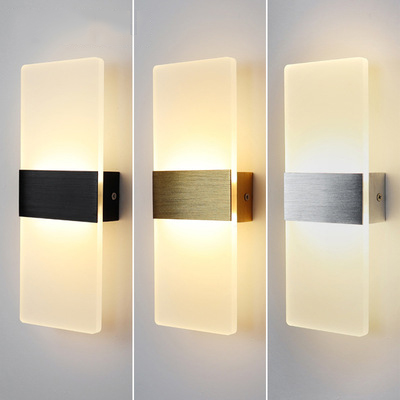High Quality Indoor Modern Minimalist Bedroom Touch Control Decorative LED Wall Lamp for Home